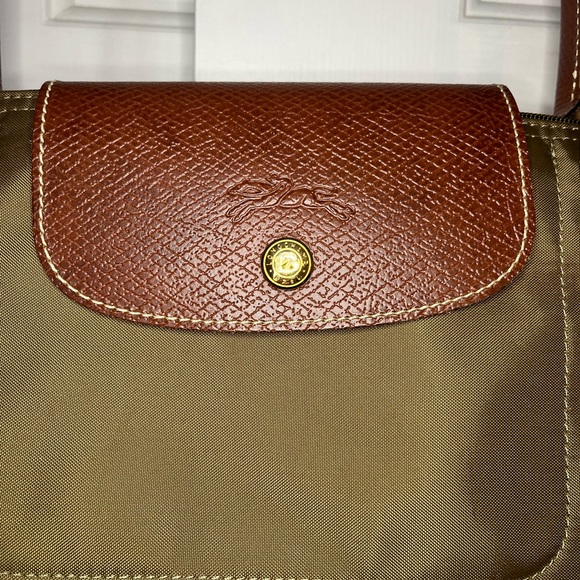 Longchamp LePliage Tote Bag----fawn/olive green - Picture 2 of 5